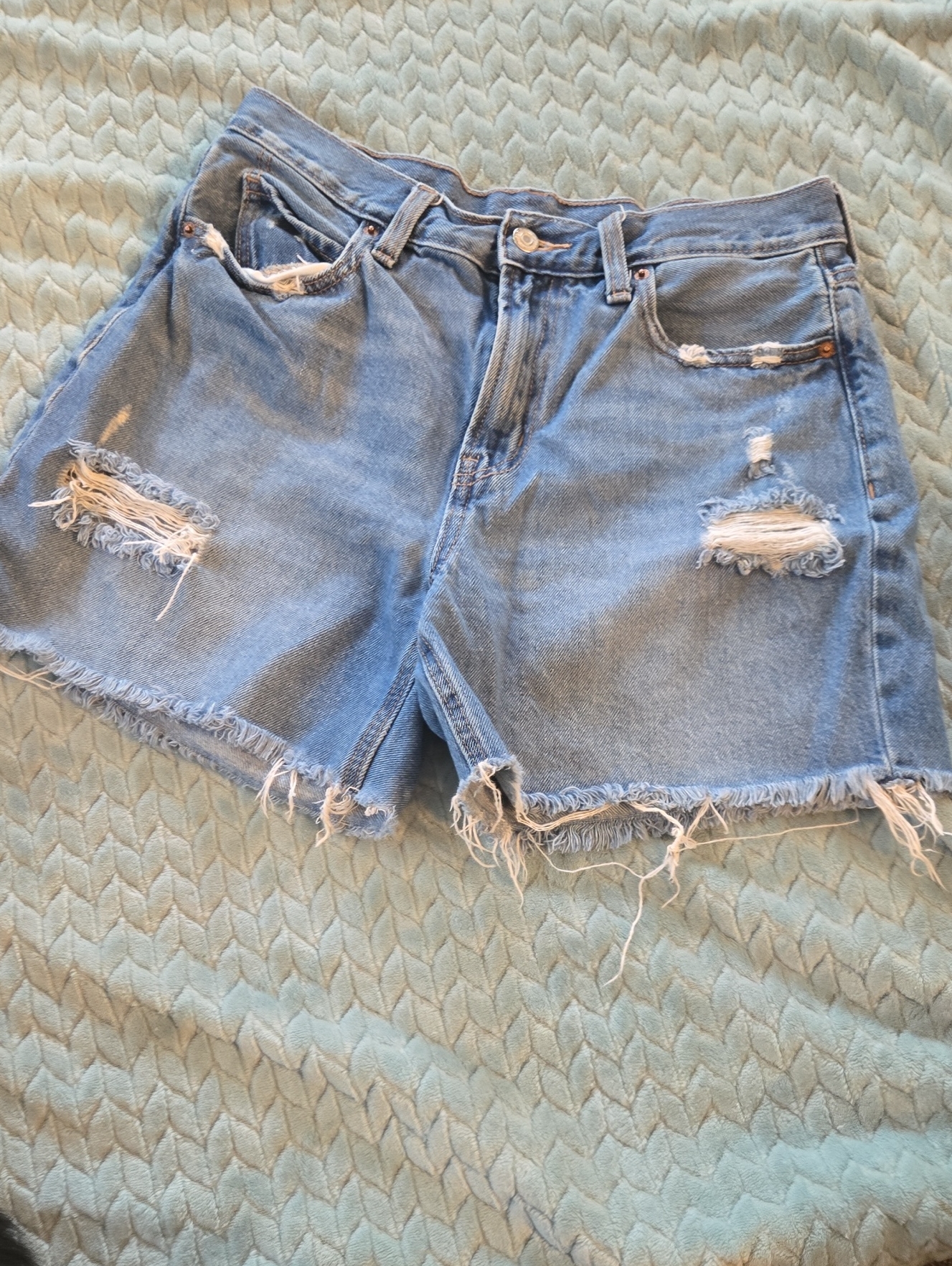 Old Navy High-Rise Distressed Denim Shorts